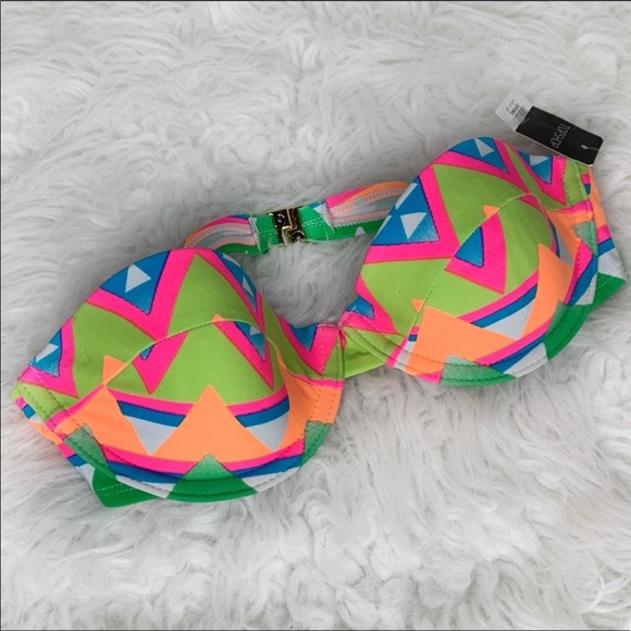 Topshop Other - NWT Topshop Strapless Molded Bikini Top Size 4/S